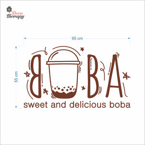 Boba Sweet and Delicious Wall Decal Decotherapy