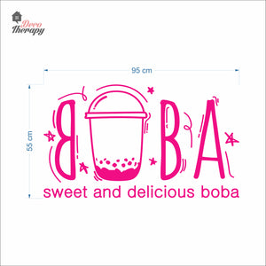 Boba Sweet and Delicious Wall Decal Decotherapy