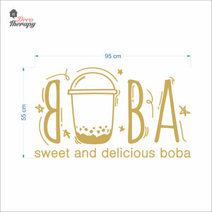 Boba Sweet and Delicious Wall Decal Decotherapy