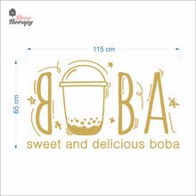Load image into Gallery viewer, Boba Sweet and Delicious Wall Decal Decotherapy