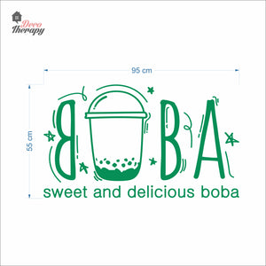 Boba Sweet and Delicious Wall Decal Decotherapy