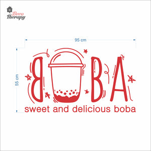 Boba Sweet and Delicious Wall Decal Decotherapy