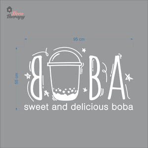 Boba Sweet and Delicious Wall Decal Decotherapy