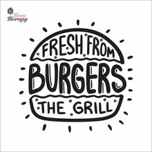 Load image into Gallery viewer, Burgers Fresh From The Grill Wall Decal