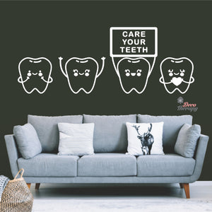 Care Your Teeth Wall Decal