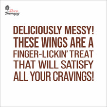 Load image into Gallery viewer, Chicken Wings Deliciously Messy Finger Lickin Treat Wall Decal