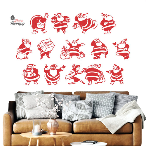 Christmas Santa Claus Wall Decal Decotherapy