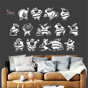 Christmas Santa Claus Wall Decal Decotherapy