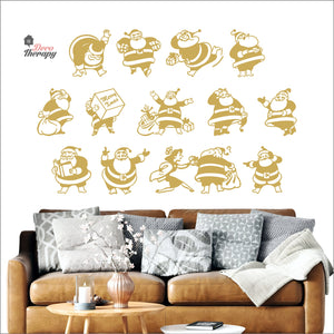 Christmas Santa Claus Wall Decal Decotherapy