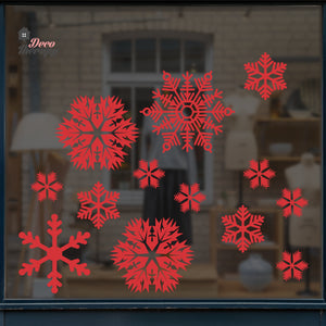 Christmas Snowflakes V1 Wall Decal Decotherapy