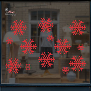 Christmas Snowflakes V2 Wall Decal Decotherapy
