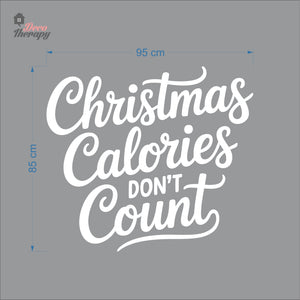 Christmas Calories Don't Count Wall Decal Decotherapy