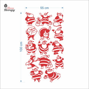 Christmas Santa Claus Wall Decal Decotherapy