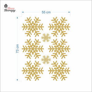 Christmas Snowflakes V2 Wall Decal Decotherapy