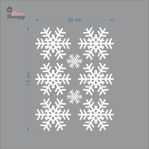 Christmas Snowflakes V2 Wall Decal Decotherapy