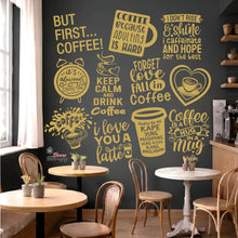 Load image into Gallery viewer, Coffee Cafe Shop Set 11PCS Wall Decal Stickers Home Glass Decor Vinyl Art DIY Dining