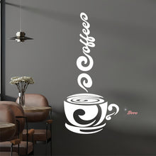 Load image into Gallery viewer, Coffee Smoke Cup Wall Decal Decotherapy