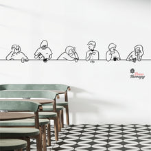 Load image into Gallery viewer, Coffee Tea Group Of People Cafe Dining Wall Decal Decotherapy
