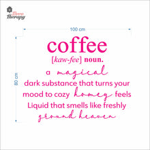 Load image into Gallery viewer, Coffee A Magical Dark Substance That Turns Your Mood To Cozy Wall Decal Decotherapy