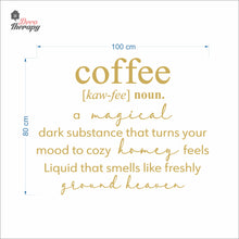 Load image into Gallery viewer, Coffee A Magical Dark Substance That Turns Your Mood To Cozy Wall Decal Decotherapy