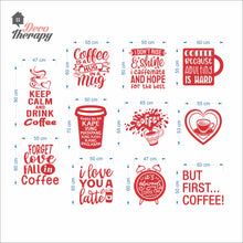Load image into Gallery viewer, Coffee Cafe Shop Set 11PCS Wall Decal Stickers Home Glass Decor Vinyl Art DIY Dining