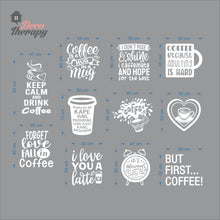 Load image into Gallery viewer, Coffee Cafe Shop Set 11PCS Wall Decal Stickers Home Glass Decor Vinyl Art DIY Dining