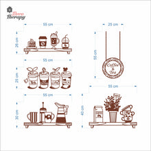 Load image into Gallery viewer, Coffee &amp; Tea Cafe Shop Window Creative Design Wall Decal Decotherapy