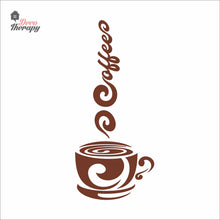 Load image into Gallery viewer, Coffee Smoke Cup Wall Decal Decotherapy
