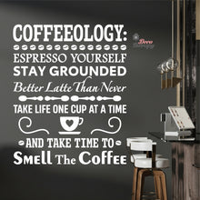 Load image into Gallery viewer, Coffeeology Espresso Yourself Stay Grounded Smell The Coffee Wall Decal Decotherapy
