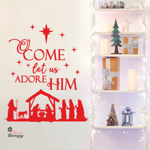 Load image into Gallery viewer, Come Let Us Adore Him Wall Decal