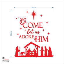 Load image into Gallery viewer, Come Let Us Adore Him Wall Decal