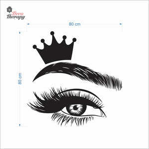 Crown Lash & Brows Wall Decal Decotherapy