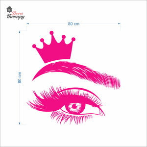 Crown Lash & Brows Wall Decal Decotherapy
