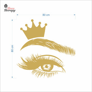 Crown Lash & Brows Wall Decal Decotherapy