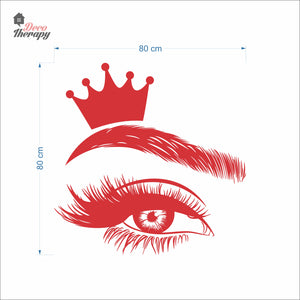 Crown Lash & Brows Wall Decal Decotherapy