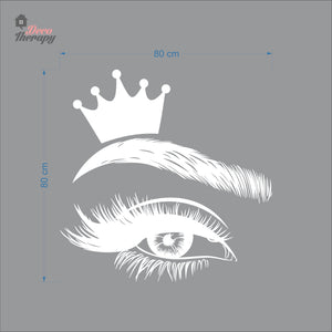 Crown Lash & Brows Wall Decal Decotherapy