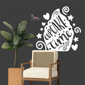Cupcake Time Wall Decal Decotherapy
