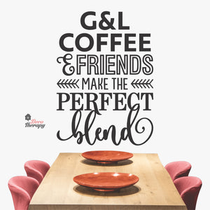 Customized Name Make The Perfect Blend Wall Decal Decotherapy