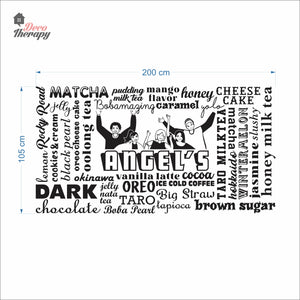 Customized Cafe Restaurant Menu Wall Decal Decotherapy