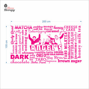 Customized Cafe Restaurant Menu Wall Decal Decotherapy
