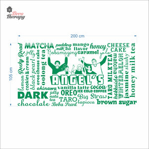 Customized Cafe Restaurant Menu Wall Decal Decotherapy