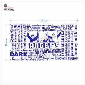 Customized Cafe Restaurant Menu Wall Decal Decotherapy