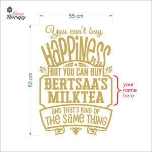 Customized Name You Can't Buy Happiness Wall Decal Decotherapy