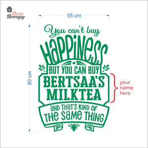 Customized Name You Can't Buy Happiness Wall Decal Decotherapy