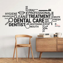Load image into Gallery viewer, Dental Care Treatment  White Fresh Tooth Quote Wall Decal
