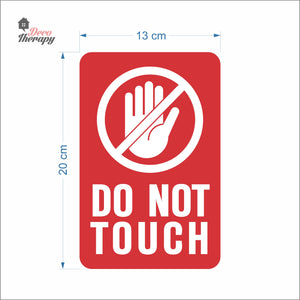 Do Not Touch Sign Sticker Self-Adhesive Decotherapy