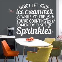 Load image into Gallery viewer, Don&#39;t Let Your Ice Cream Melt Wall Decal Decotherapy