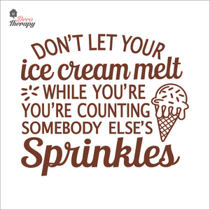 Don't Let Your Ice Cream Melt Wall Decal Decotherapy