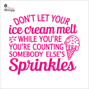 Don't Let Your Ice Cream Melt Wall Decal Decotherapy