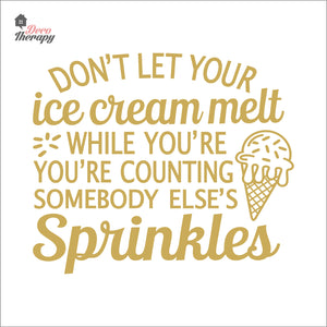 Don't Let Your Ice Cream Melt Wall Decal Decotherapy